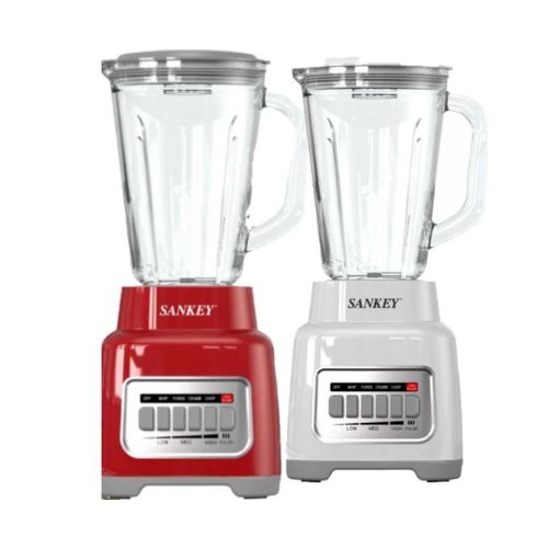 LICUADORA 1,5 LT ROJA JARRA VIDRIO 4 VEL SANKEY