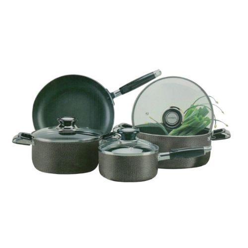 JUEGO DE OLLAS 7 PIEZAS CERAMICA GRIS SANKEY
