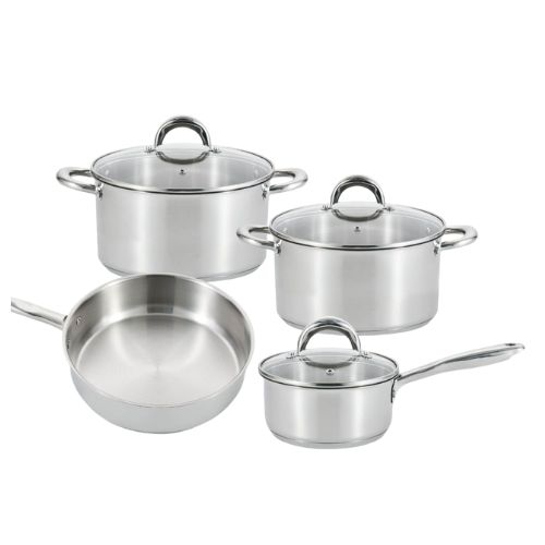 JUEGO DE OLLAS 4 PIEZAS SILVER SANKEY